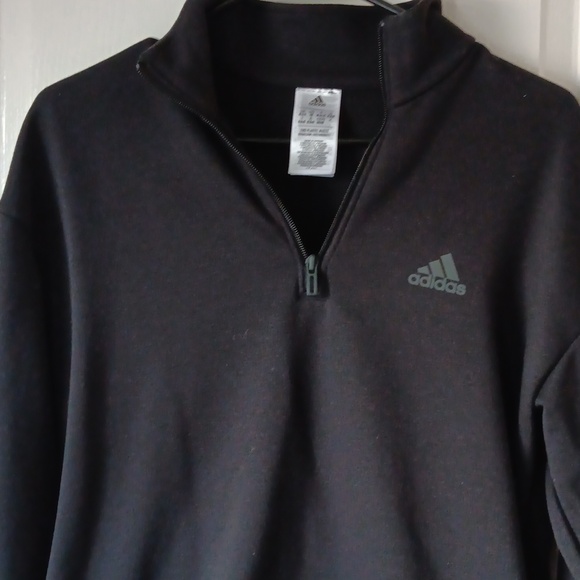 Adidas sweater half zip black and grey - Picture 4 of 6